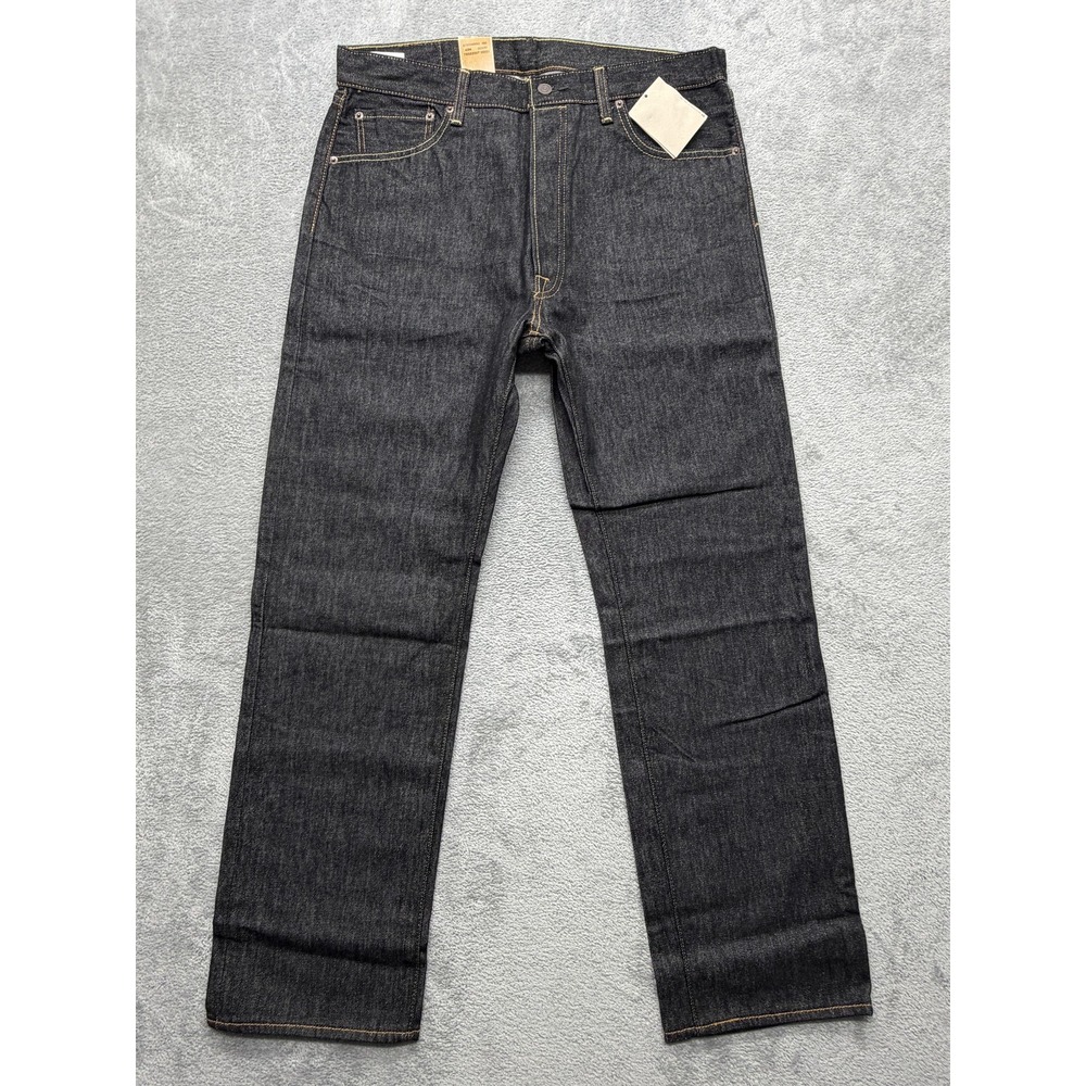 Levis 501 Jeans Mens 36x32 Blue Straight Classic Denim Button‎ Fly